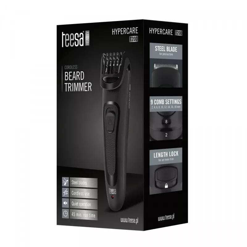 Recortadora para el cuerpo HYPERCARE T200 negra
