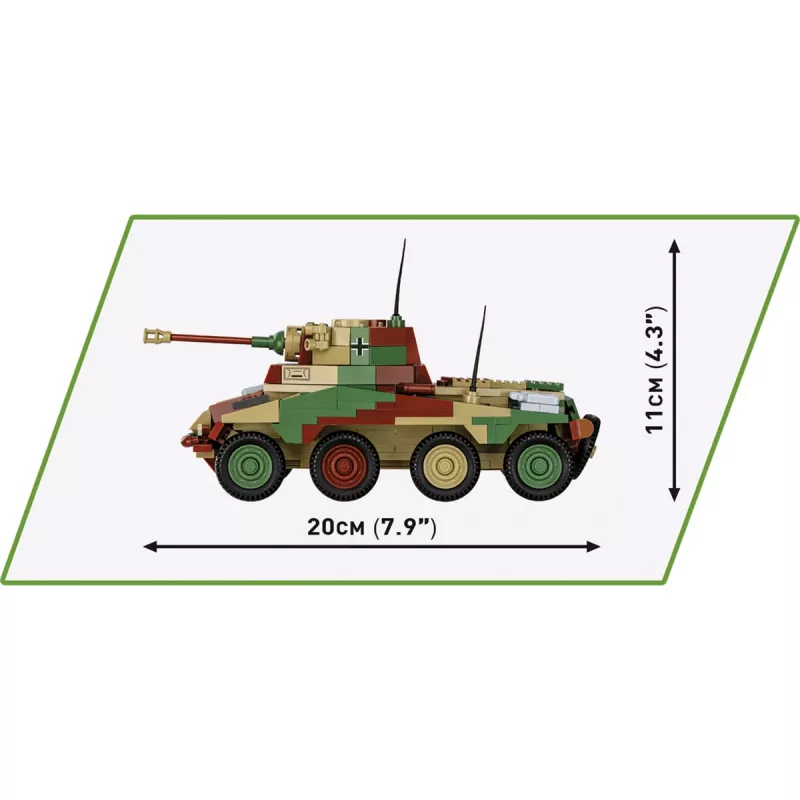 Vehículo Cobi Historical Collection WWII Sd.Kfz 234/2 Puma, multicolor