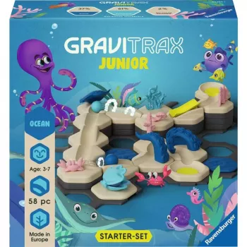 Constructor de pista de canicas Ravensburger GraviTrax Junior Starter-Set S recorrido desierto, modelo 24585