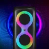 Equipo de música portátil MANTA SPK0401B100 altavoz Bluetooth, 100 W de potencia máxima, radio FM, karaoke, batería integrada, X-BASS