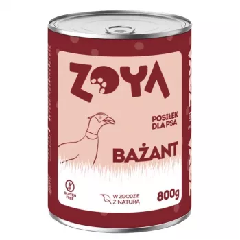 Comida húmeda ZOYA Faisán 800 g — alimento completo para perros adultos en lata, 76 % humedad, 9,5 % proteína