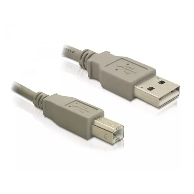 Cable USB DeLOCK 82216 USB 2.0 3 m USB A USB B gris