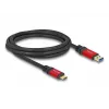 Cable USB DeLOCK 80618 10 Gbit/s Type-A a Type-C 2 m rojo metal
