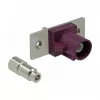 Conector coaxial DELOCK 89819 FAKRA D macho, contactos dorados, 21,2×24×7,5 mm