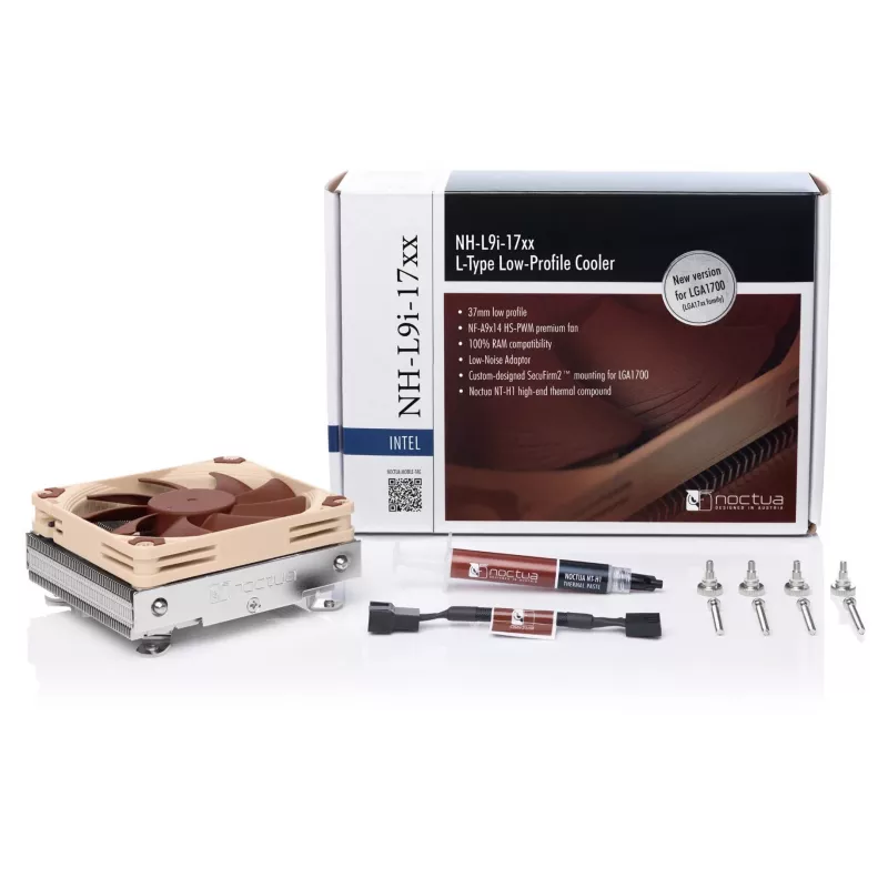 Noctua Disipador NH-L9i 17xx disipador para procesador 9,2 cm beige, marrón 1 ud.