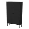 Armario de almacenaje Cama Meble PALAZZO BIS 100x39x166 negro mate, de suelo a pared