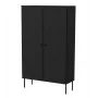 Armario de almacenaje Cama Meble PALAZZO BIS 100x39x166 negro mate, de suelo a pared