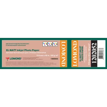 Papel fotográfico Lomond XL mate 105 g/m² 914 mm × 45 m