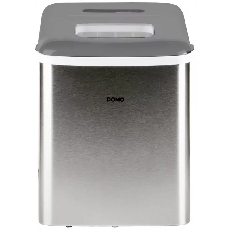 Máquina de hielo portátil Domo DO9253IB — 12 kg/24h, depósito de agua de 1,8 l, acero inoxidable