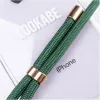 Funda con collar para smartphone Lookabe para iPhone 7/8, oro con detalles verdes