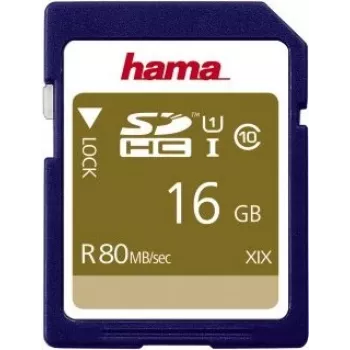 Hama 00124134 Tarjeta de memoria 16 GB SDHC UHS-I Class 10