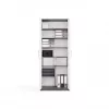ESTANTERÍA CERRADA OLIV 2D, ANTRACITA/Blanco SET