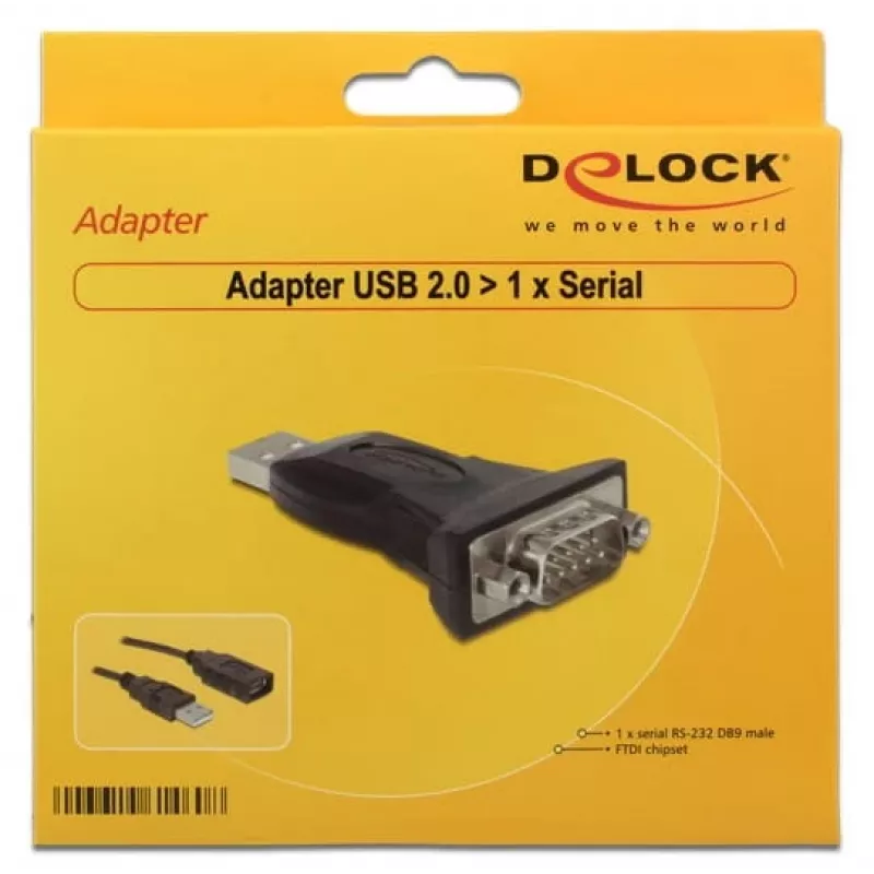 Adaptador USB a serie DeLOCK 61460