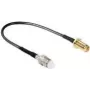 Cable coaxial DeLOCK 88586 0,2 m negro