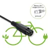 Cargador de batería QOLTEC cargador para e-bike 36V 42V 2A 3P GX16