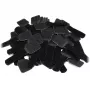 Soporte de pared para cables de velcro LABEL THE CABLE PRO, set de 50 uds. - negro