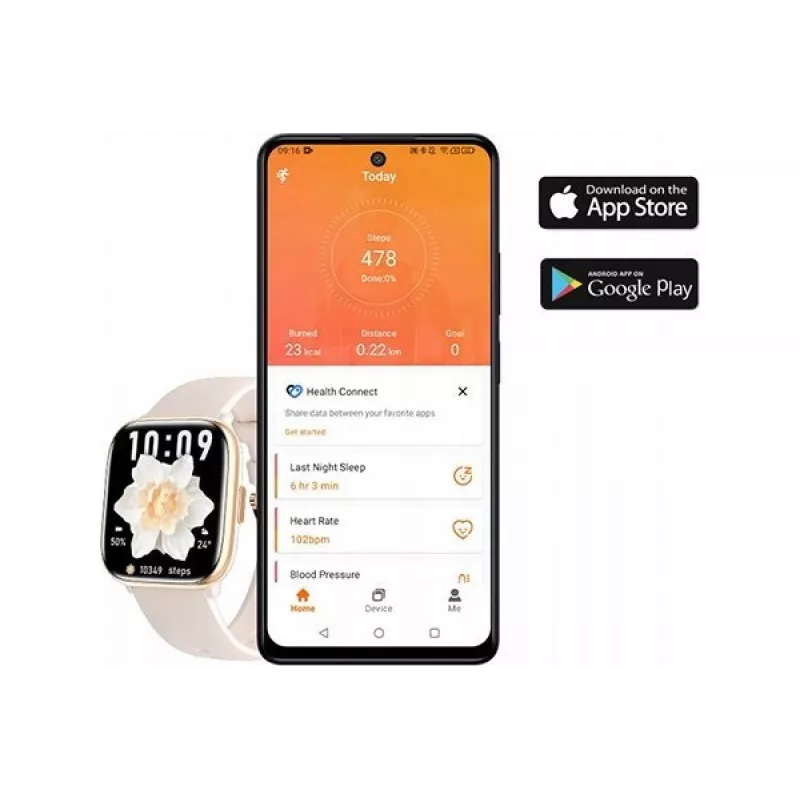 Smartwatch myPhone Watch verde pastel