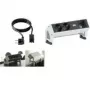 Alargador de corriente Bachmann 2x Schuko 1x módulo personalizado RAL9010