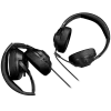 LORGAR Noah 101, Auriculares gaming con micrófono, conexión jack de 3,5 mm, longitud del cable 2 m, diseño plegable, almohadillas de piel sintética PU, tamaño: 185*195*80 mm, 0,245 kg, negro