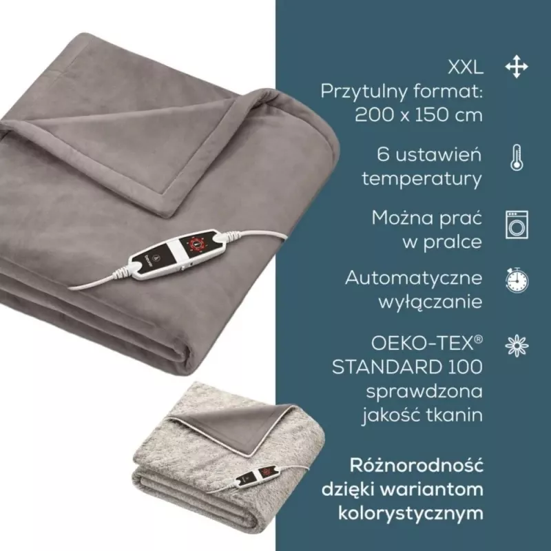 Manta eléctrica Beurer HD 150 XXL Cosy taupe