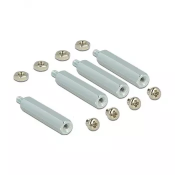 Accesorio para placa de desarrollo DELOCK 18215 — acero inoxidable, plateado, profundidad 30 mm