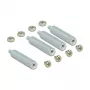 Accesorio para placa de desarrollo DELOCK 18215 — acero inoxidable, plateado, profundidad 30 mm