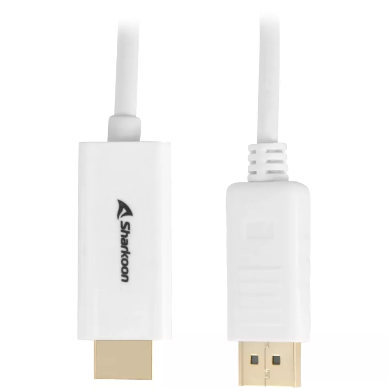Cable adaptador DisplayPort a HDMI Sharkoon DisplayPort 1.2 → HDMI 4K activo 2 m 60 Hz