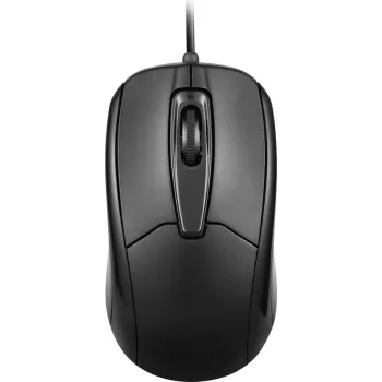 Perixx PERIMICE-209 C ratón negro con cable óptico Negro 3 botones 1000 dpi (11994)