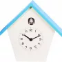 NeXtime Reloj 3108bl Birdy, 24,5x25,5x9,8 cm, pared, azul/blanco