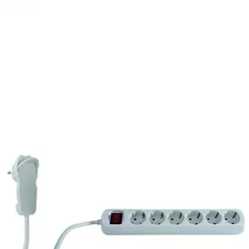 Alargador eléctrico REV 0012626114 2 m 6 tomas AC interior Blanco