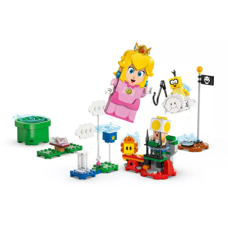 Juguete de construcción LEGO 71441 Super Mario set de figura interactiva de LEGO Peach, compatible con el sistema LEGO