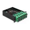 DeLOCK casete Fiber Optic HD conector macho MPO a 12× conector hembra SC simplex 12 fibras monomodo 9/125 µm