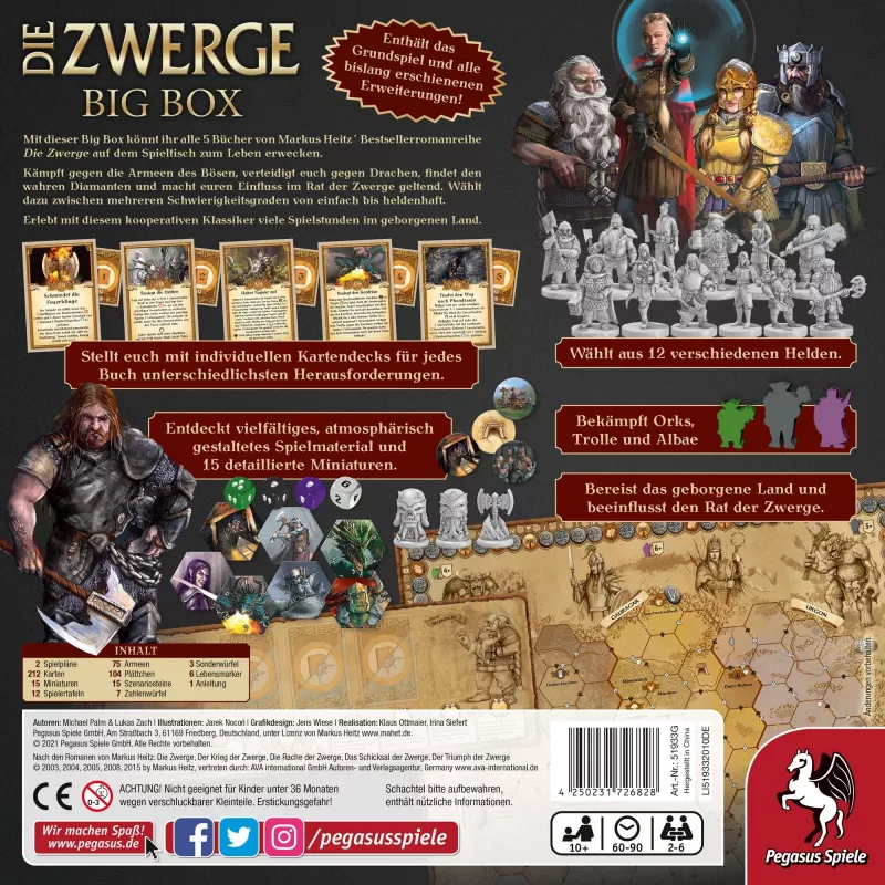 Pegasus Spiele 51933G juego de mesa The Dwarves