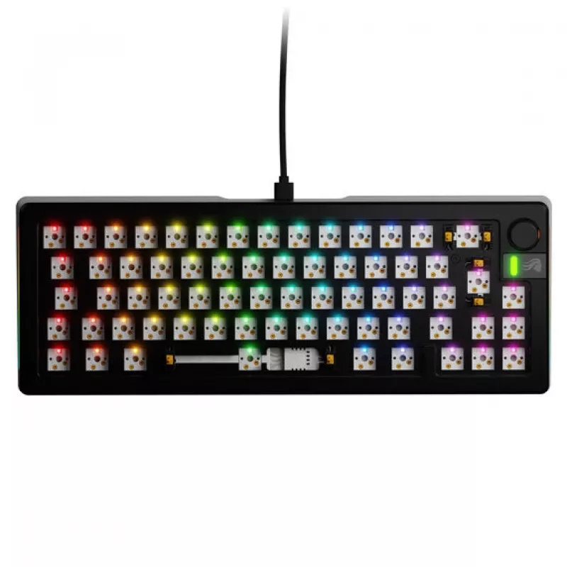 Teclado mecánico GLORIOUS GMMK 3 PRO Barebones 65% con cable USB RGB negro