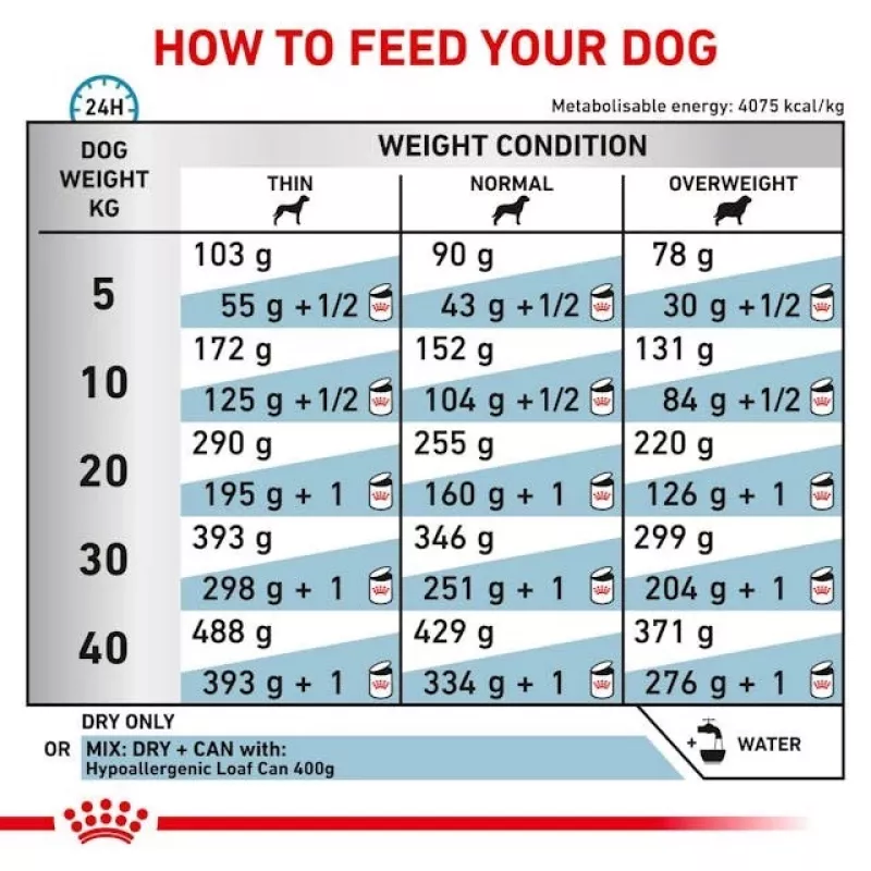 Comida seca para perros Royal Canin Hypoallergenic fórmula veterinaria, 2 kg, ave, perros adultos, sin gluten