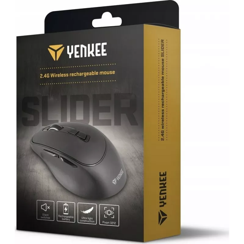 Ratón inalámbrico YENKEE YMS 2080GY SLIDER 2,4 GHz