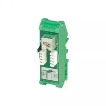 Patch panel PHOENIX-CONTACT FL-PP-RJ45 Cat.5e montaje en carril DIN, 8 puertos RJ45