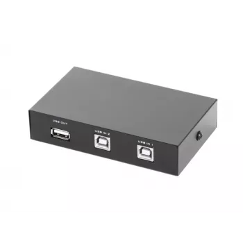 Gembird DSU-21 Conmutador USB para compartir, 2 ordenadores a 1 dispositivo USB