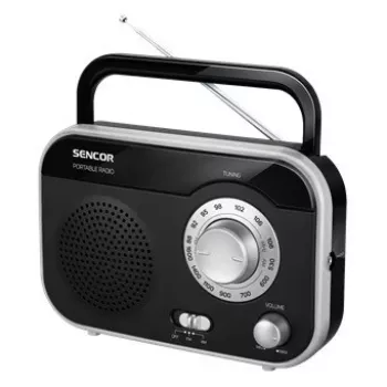 Radio SENCOR SRD 210 BS, negro/plata