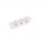 Alargador LANBERG PS0-03E-0300-W 3M Blanco 3X 230V DE COBRE PURO