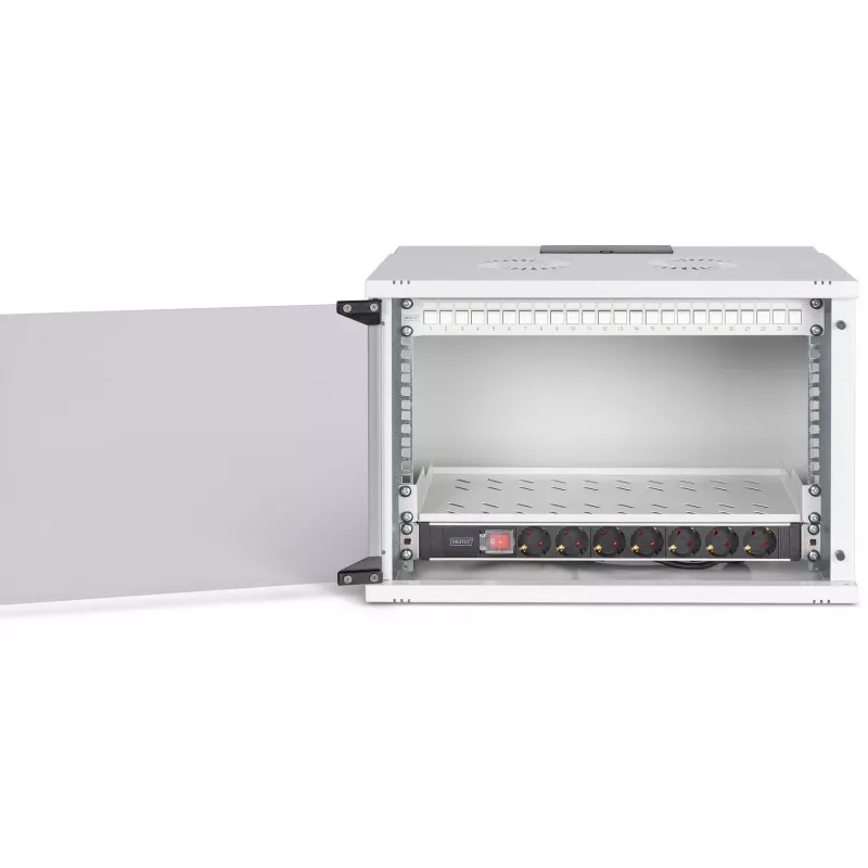 Kit de red DIGITUS DN-49202-SET 483 mm 7U 540x400 mm armario rack de 7U de altura y 540×400 mm de dimensiones internas