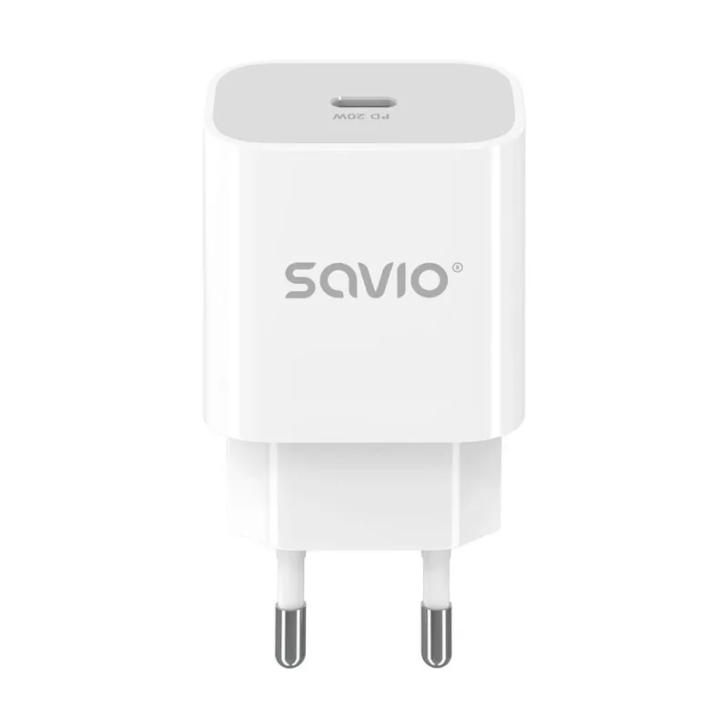 Cargador de pared 20W LA-09 USB-C QC, PD 3.0 Savio SAVLA-09