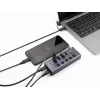Hub USB Delock 64248 5 Gbit/s 2 x Type-A 2 x Type-C 1 puerto de carga rápida