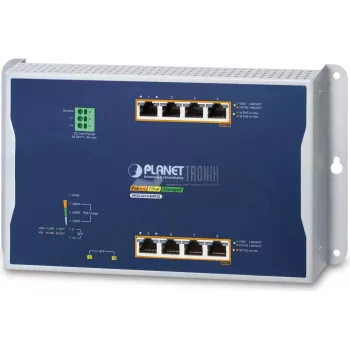 Switch gestionado PLANET IP30 4 puertos Gigabit Ethernet PoE