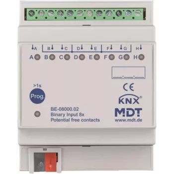 MDT BE-08000.02 entrada binaria 8 canales, 4TE, REG (BE-08000.02)