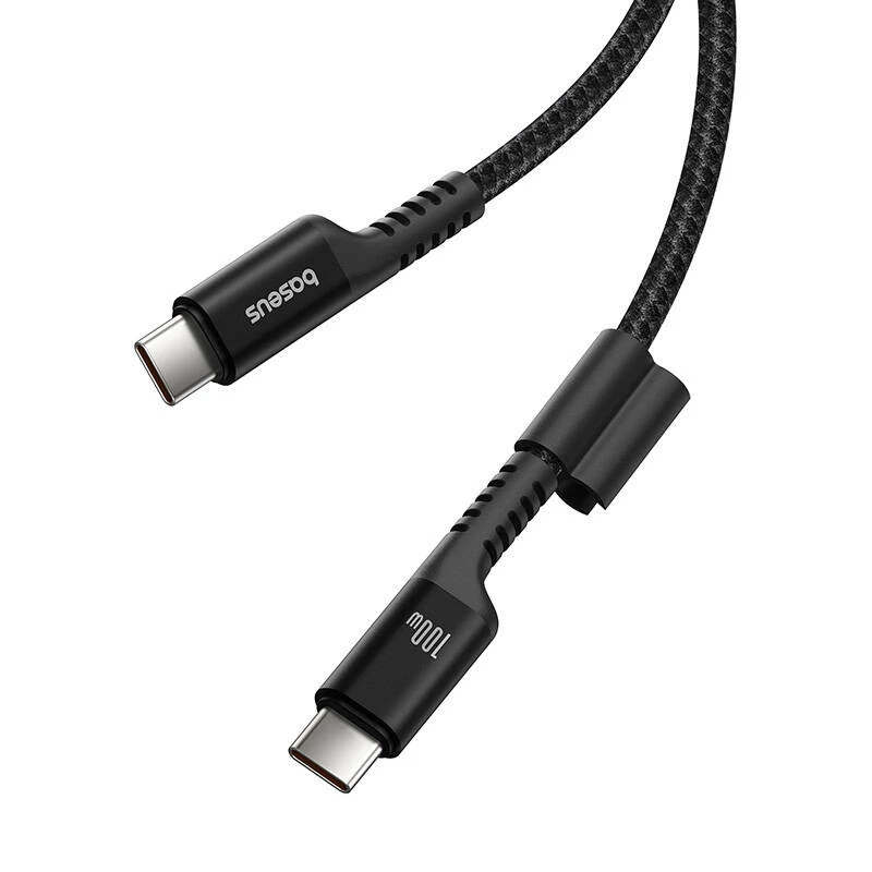Cable de carga rápida USB-C a USB-C Baseus Fish-Eye 1 m 100 W negro