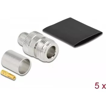 Conector hembra N para crimpar LMR 400 DeLOCK 90023