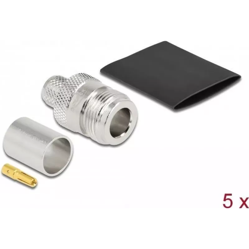 Conector hembra N para crimpar LMR 400 DeLOCK 90023