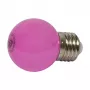 Lámpara LED retrofit Synergy 21 E27 gota G45 rosa 1 vatio para guirnalda de luces