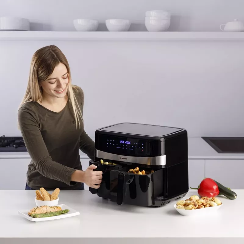 Taurus Air Fry Digital Duo Doble 9 L 2200 W freidora de aire negro